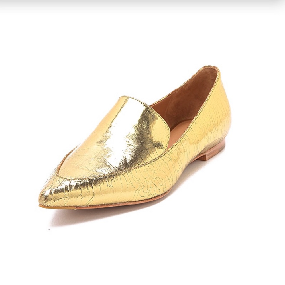 NWOT 3.1 Phillip Lim Spade Loafers, Gold
